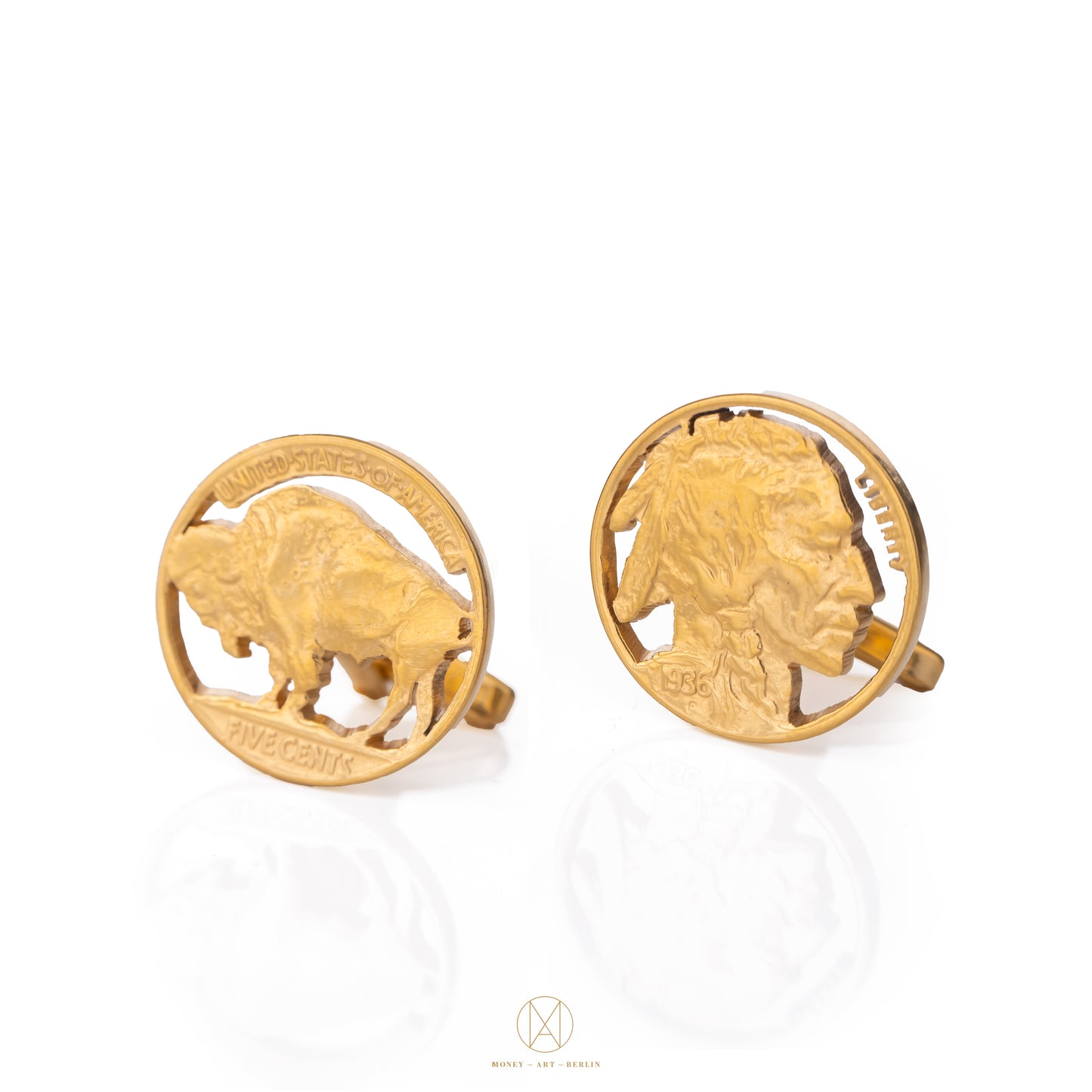 USA / Indian Head / Native American / Manschettenknöpfe