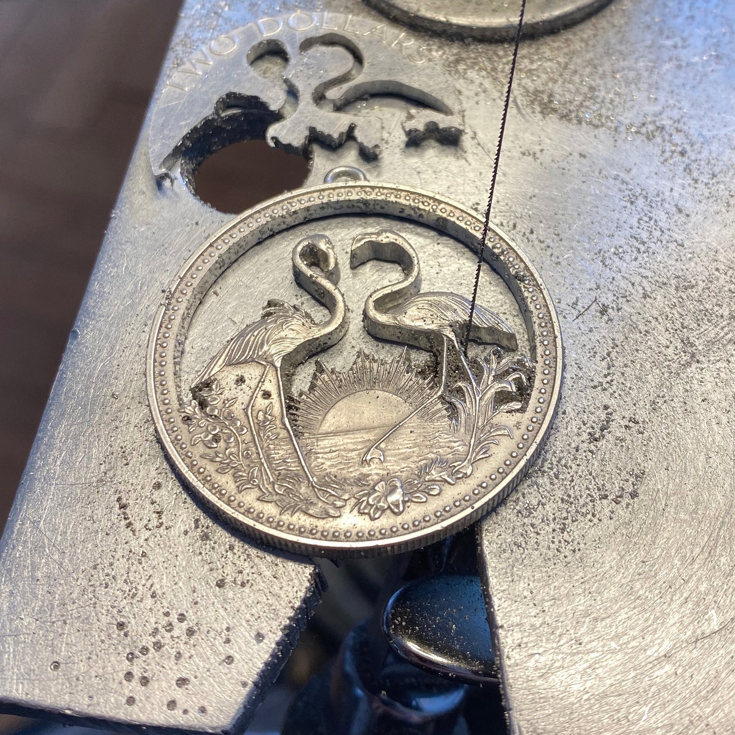 Bahamas / Flamingos / Original / Ohne Silberkette