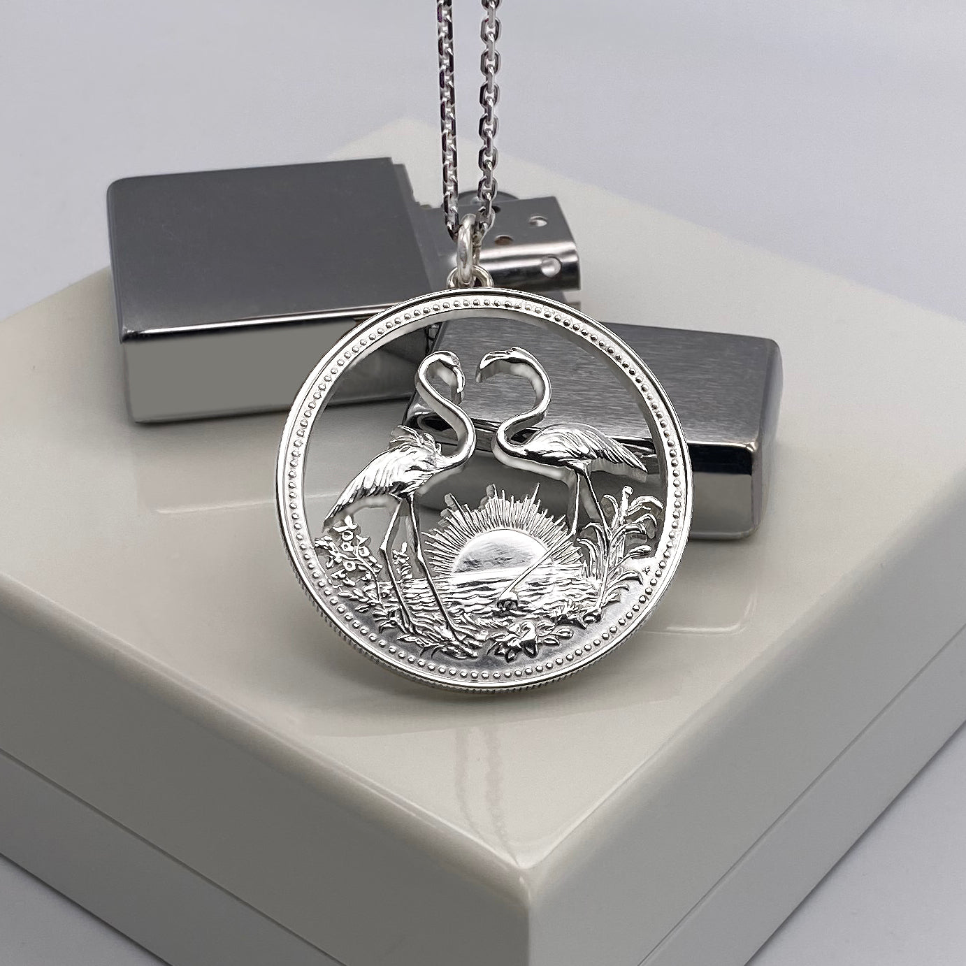 Bahamas / Flamingos / Original / Without silver chain