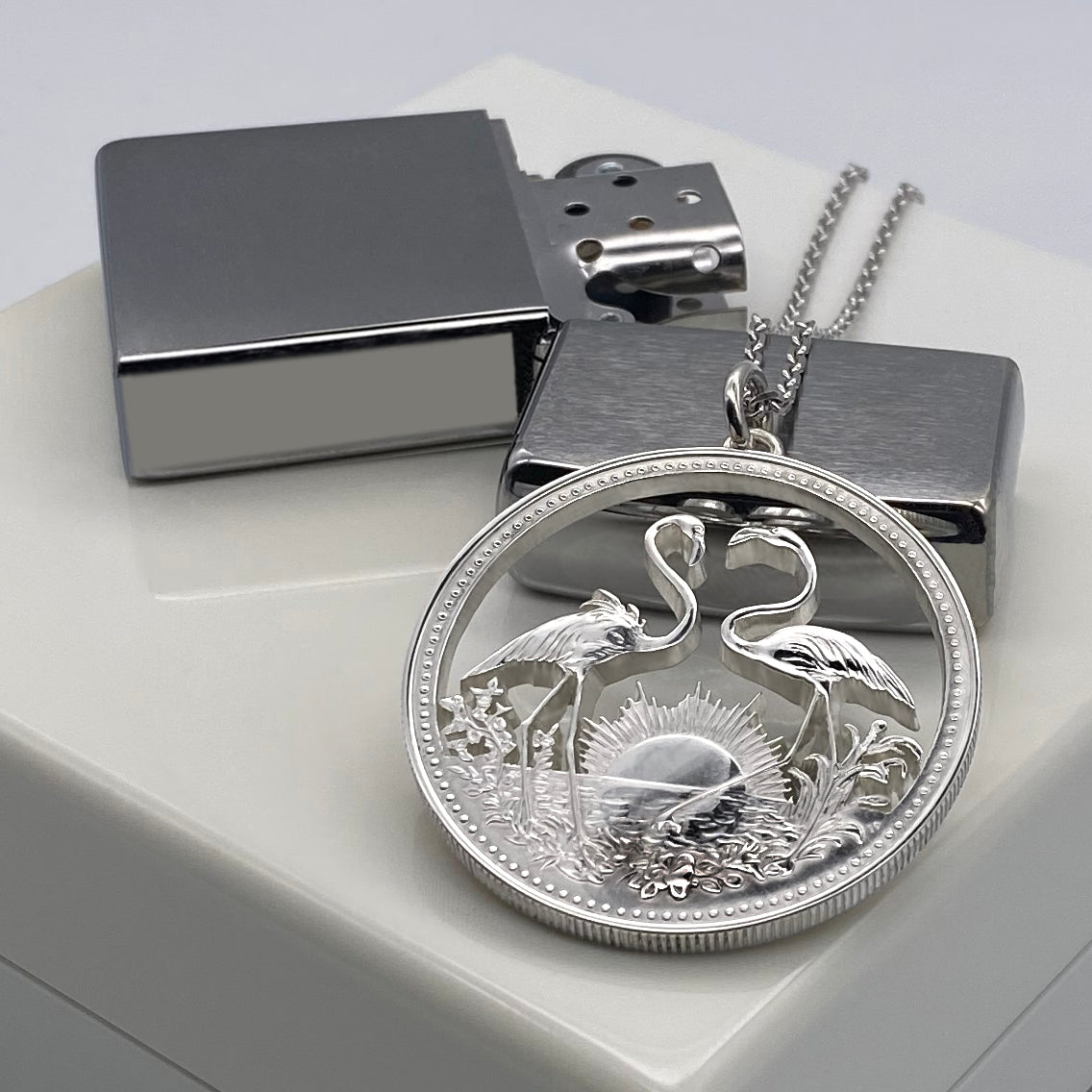 Bahamas / Flamingos / Original / Without silver chain