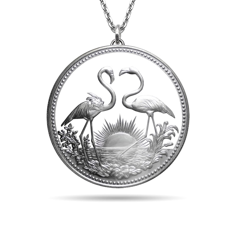 Bahamas / Flamingos / Original / Without silver chain