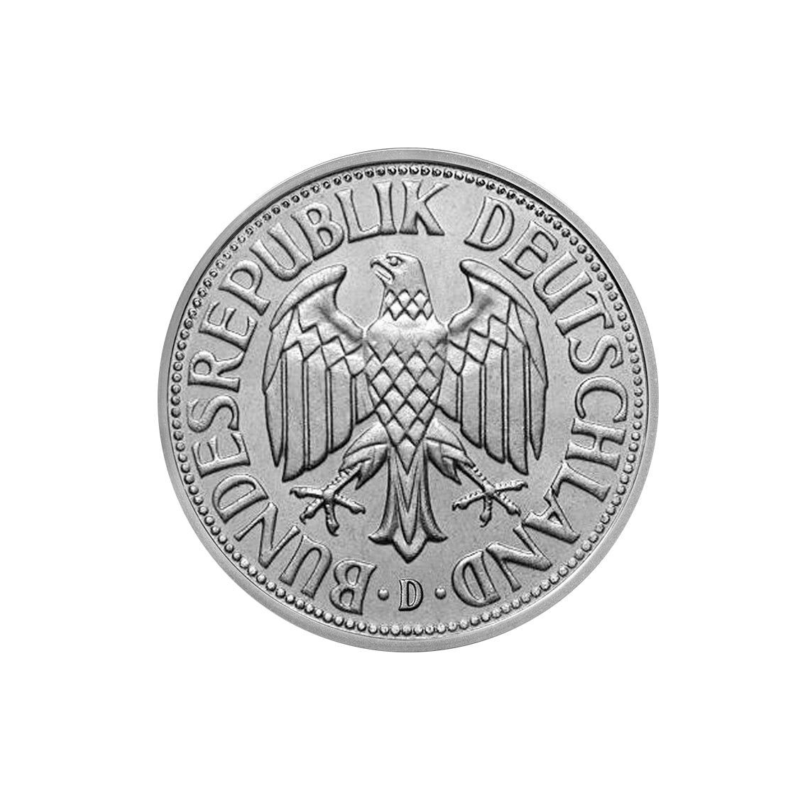 Germany / 1 German mark / Eagle / With year of issue / Without silver chain