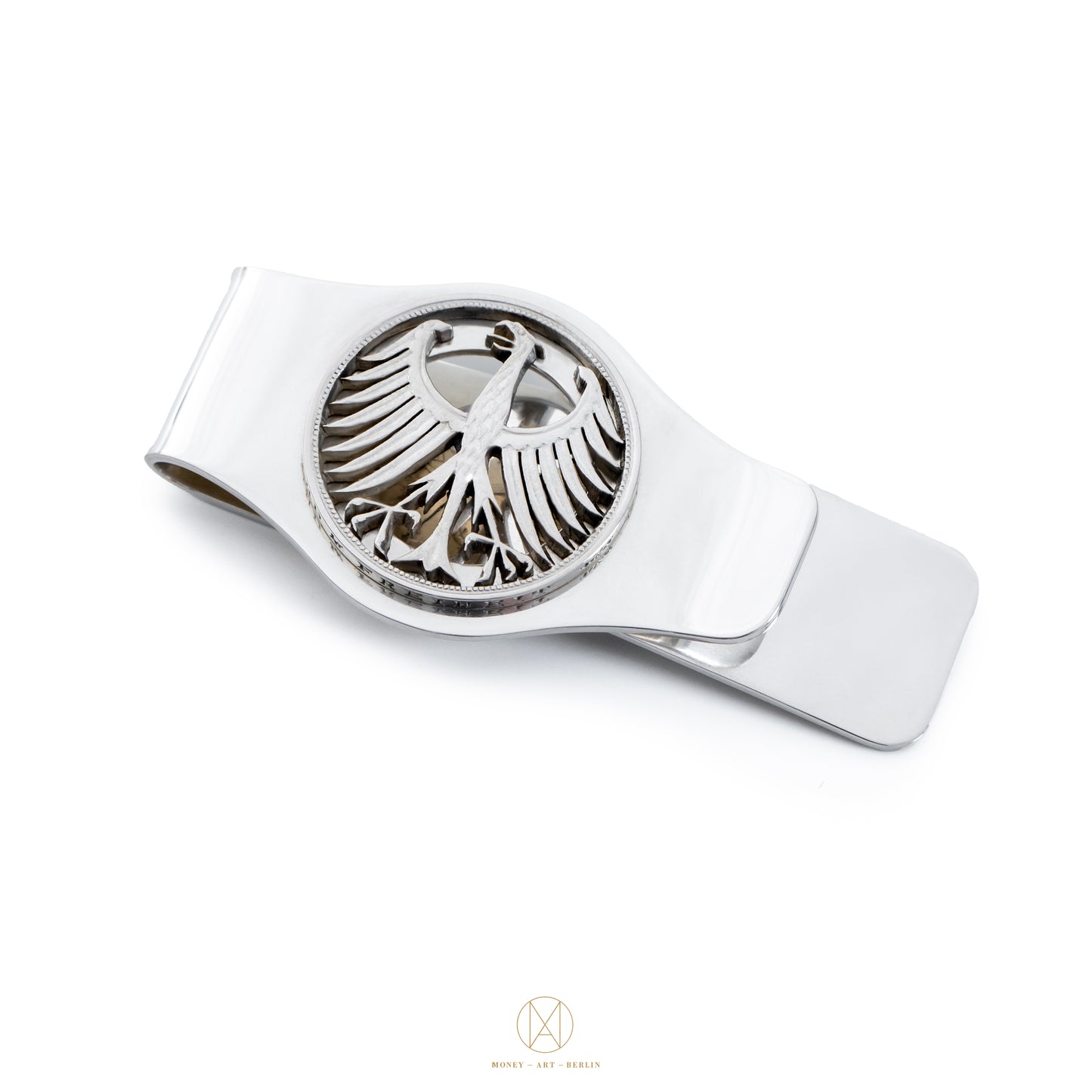 5 DM Silber / Geldklammer / Silber gehärtet