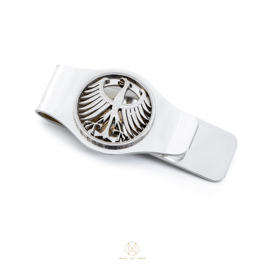 5 DM Silber / Geldklammer / Silber gehärtet