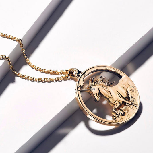 Tokelau / Neuseeland / Einhorn / 18 Karat Gold / Ohne Goldkette