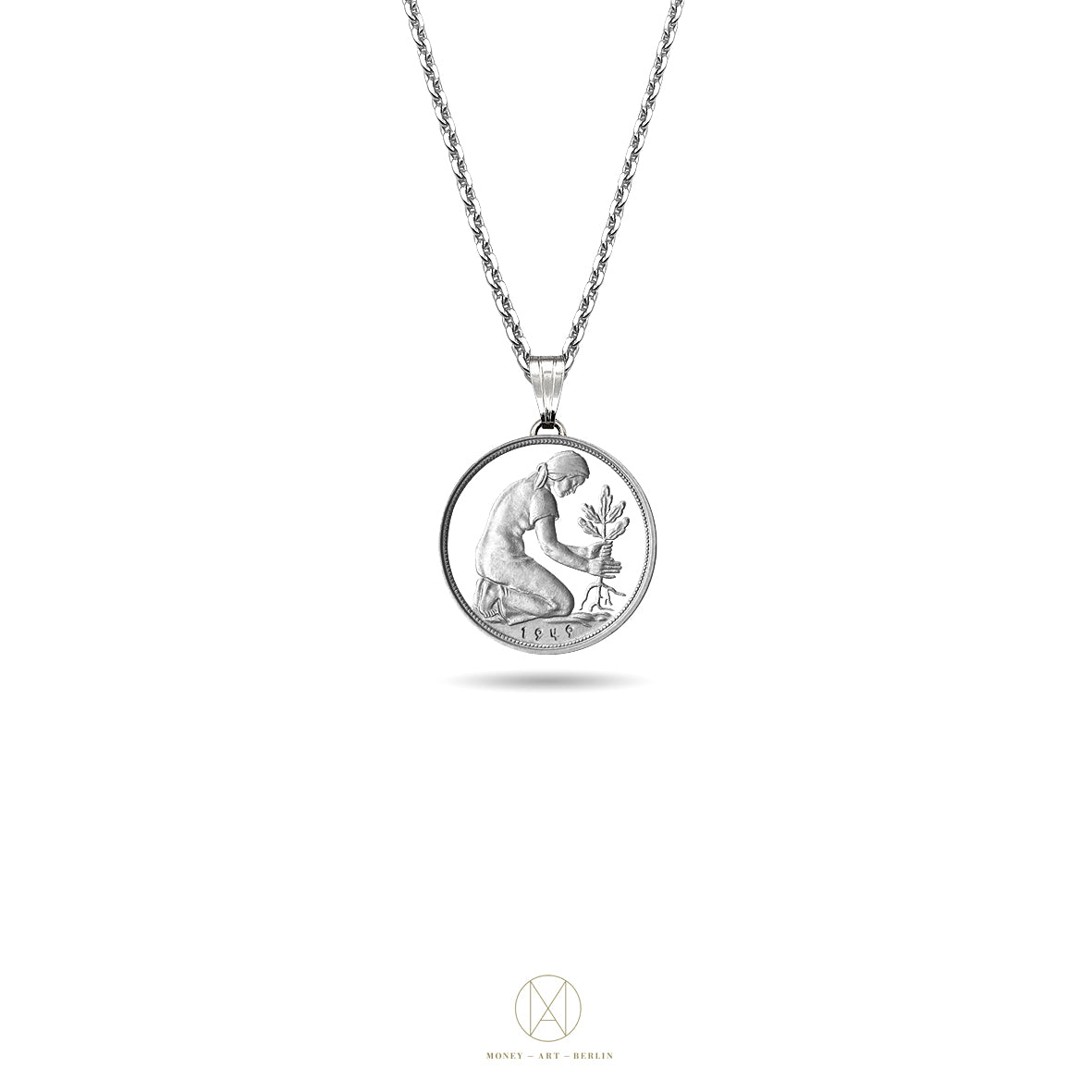 Deutschland / 50 Pfennig /  erhältlich mit Jahrgangswunsch (1949-50 ab 1966 - 2001)  ohne Silberkette