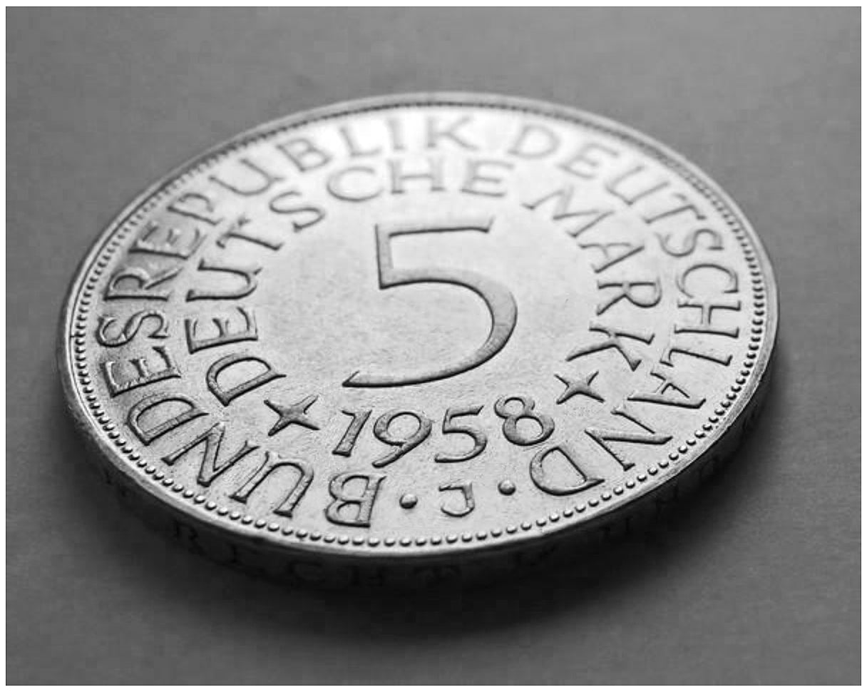 Deutschland / 5 Deutsche Mark / 625 er Silber / Original / Ohne Silberkette