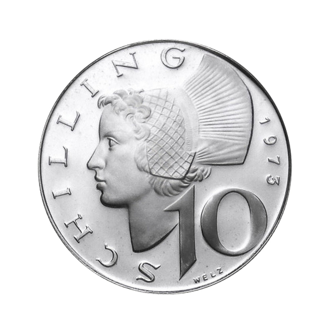 Österreich / 10 Schilling / Ohne Silberkette