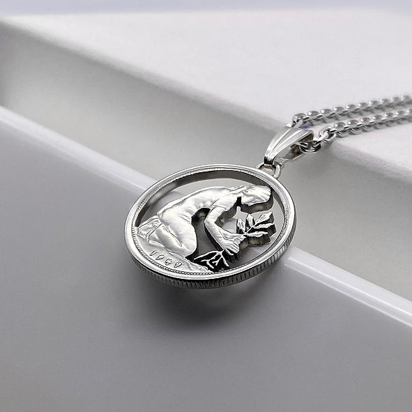 Deutschland / 50 Pfennig /  erhältlich mit Jahrgangswunsch (1949-50 ab 1966 - 2001)  ohne Silberkette