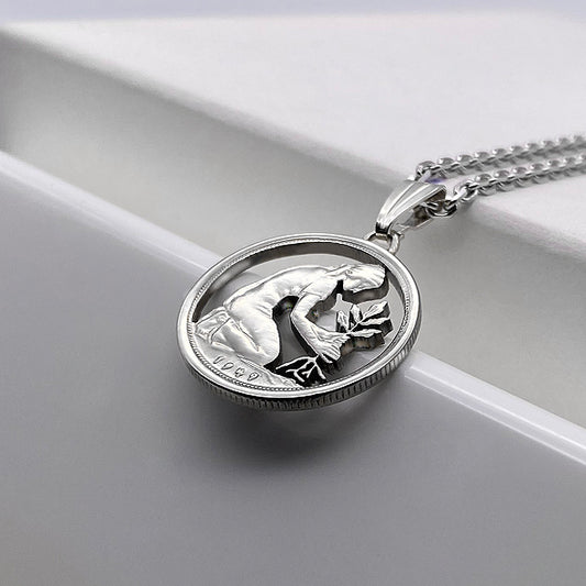 Deutschland / 50 Pfennig /  erhältlich mit Jahrgangswunsch (1949-50 ab 1966 - 2001)  ohne Silberkette