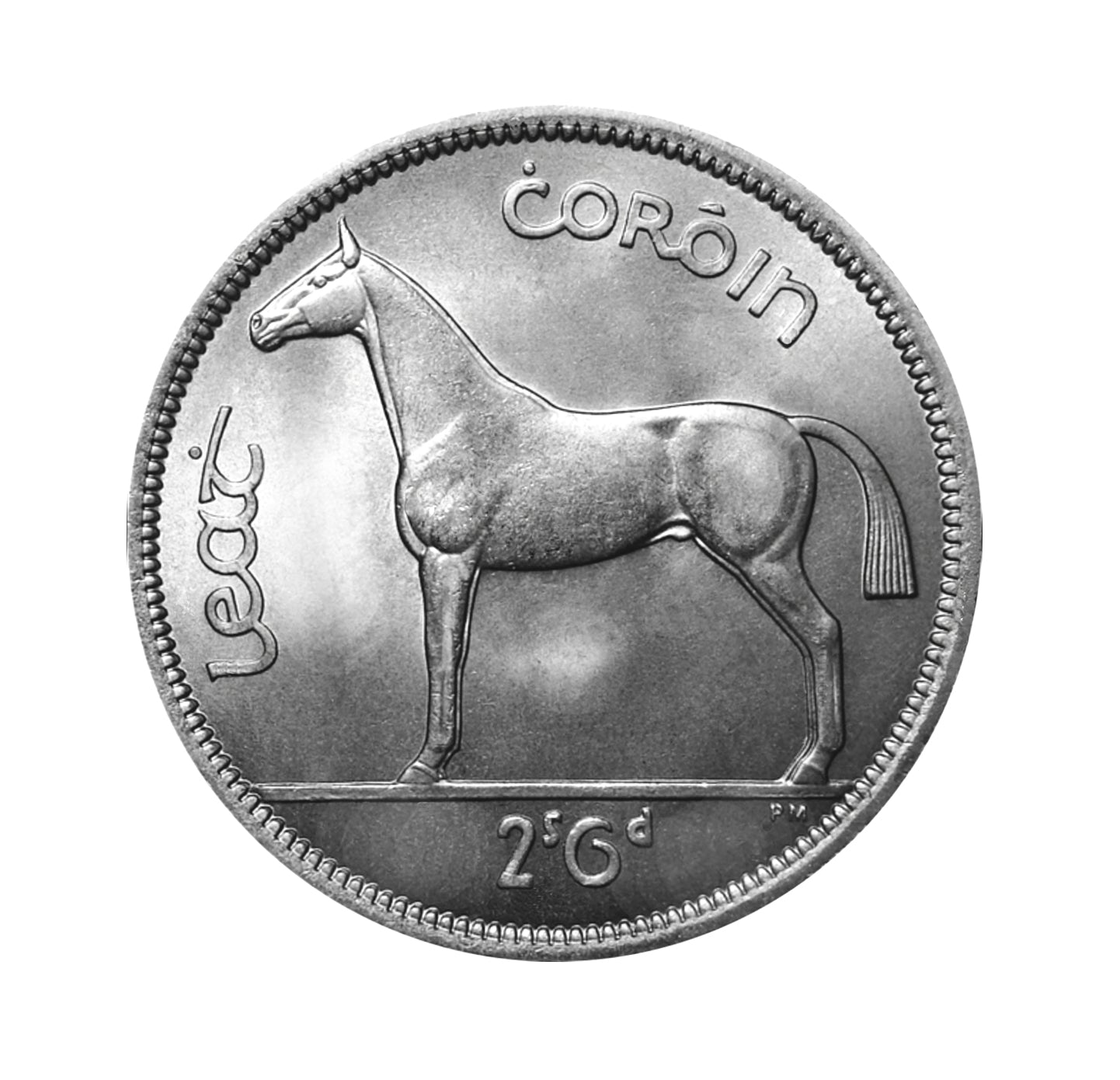 Irland / Halbe Krone / Irisches Jagdpferd / Original / Ohne Silberkette