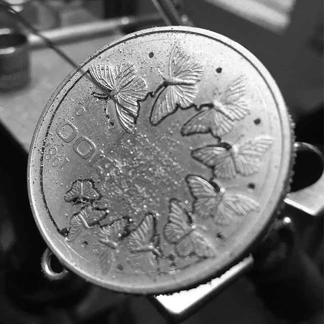 Mexiko / Monarchfalter / 18 Karat Gold / mit 10 Diamanten veredelt / ohne Goldkette