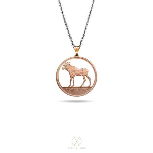 Norwegen / Elch / Original / Ohne Silberkette