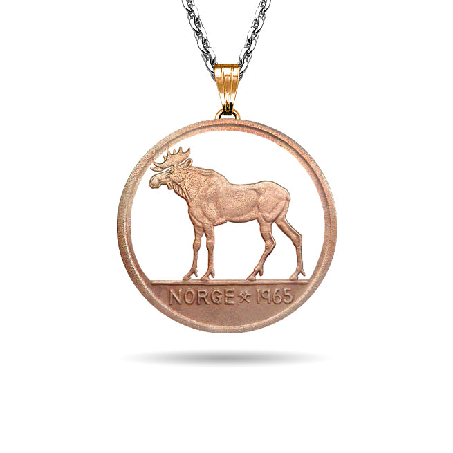 Norwegen / Elch / Original / Ohne Silberkette