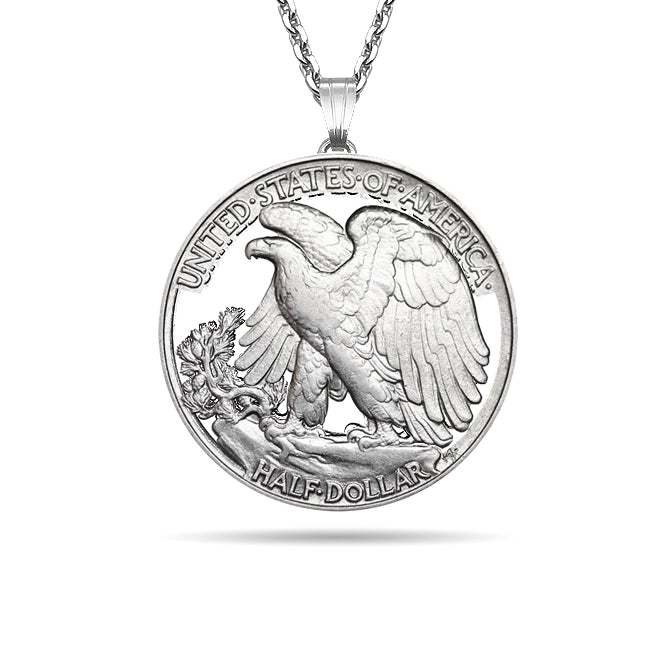 USA / Halber Dollar / Weißkopfseeadler / Original / Ohne Silberkette